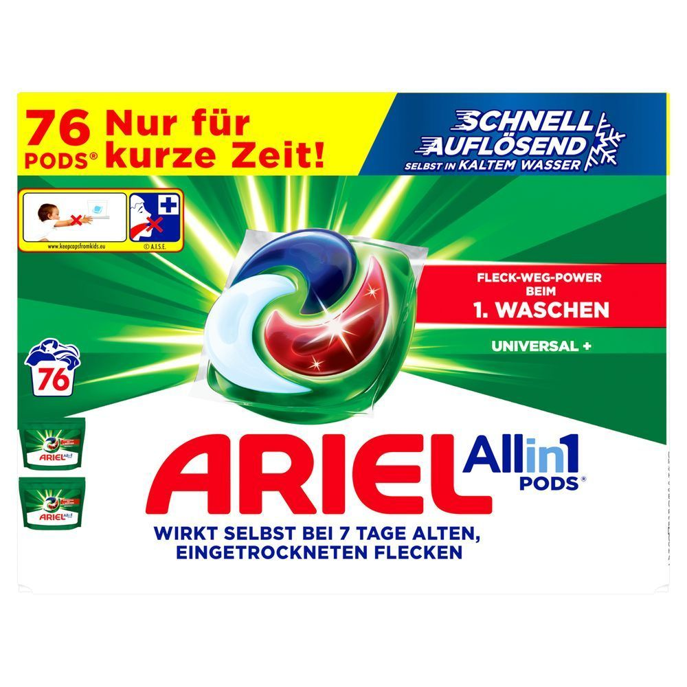 Bild: ARIEL All-in-1 POD Flüssigwaschmittel-Kapseln 