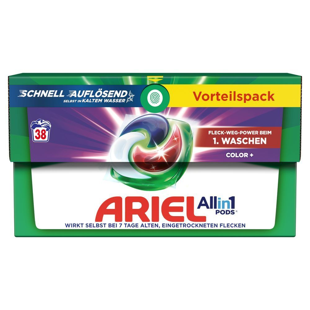 Bild: ARIEL All-in-1 PODS Color+ Flüssigwaschmittel-Kapseln 