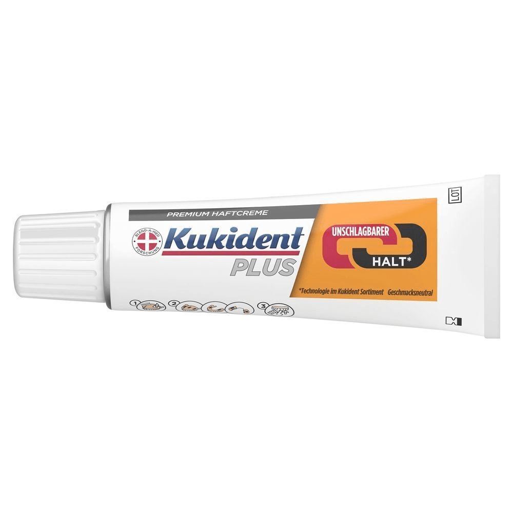 Bild: Kukident Plus Unschlagbarer Halt Premium Haftcreme 