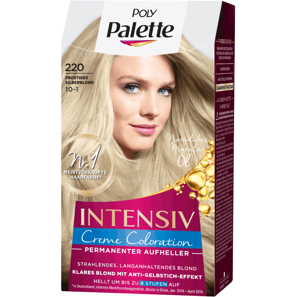 Bild: POLY Palette Intensiv-Creme-Coloration frostiges silberblond