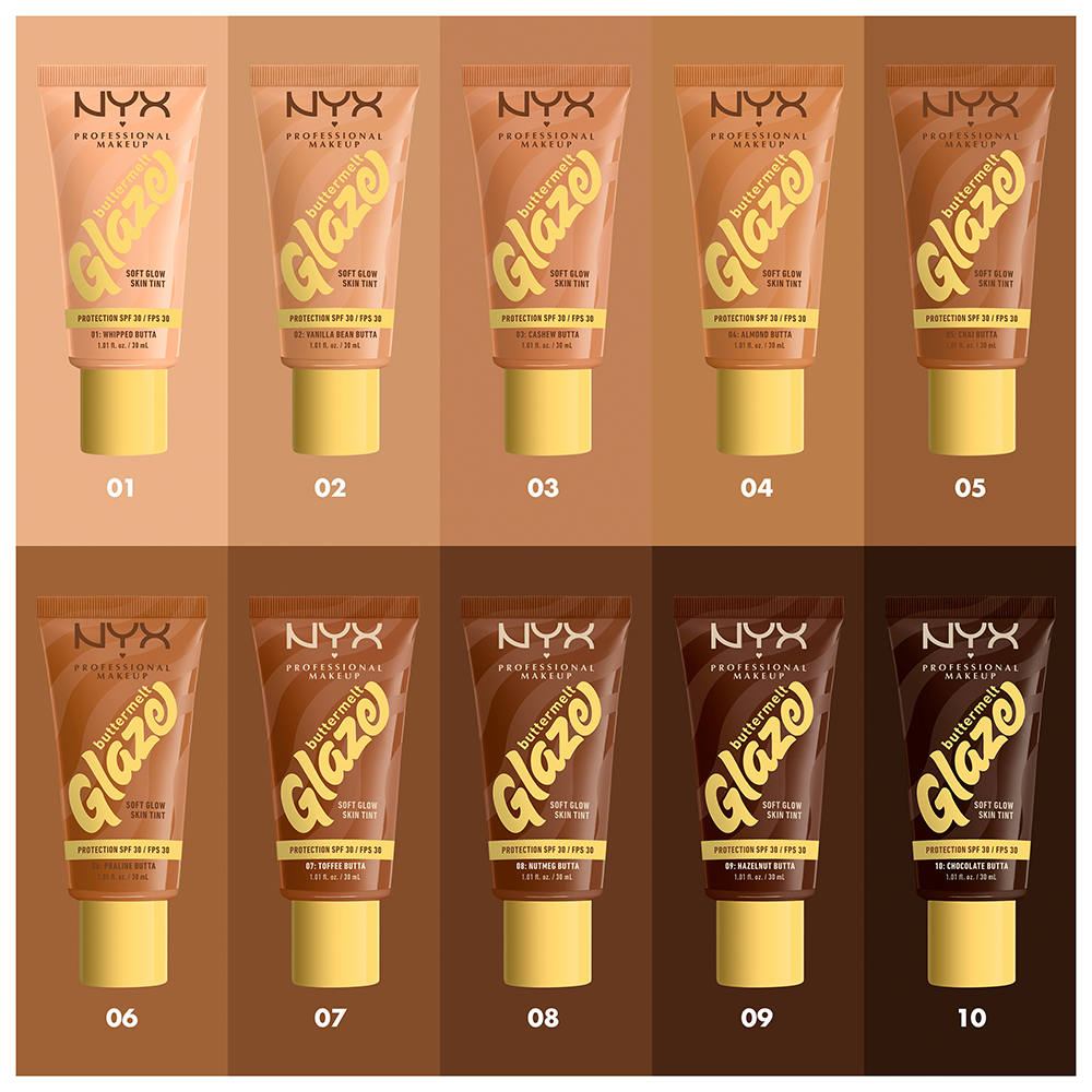 Bild: NYX Professional Make-up Buttermelt Glaze Foundation LSF 30 Chocolate Butta