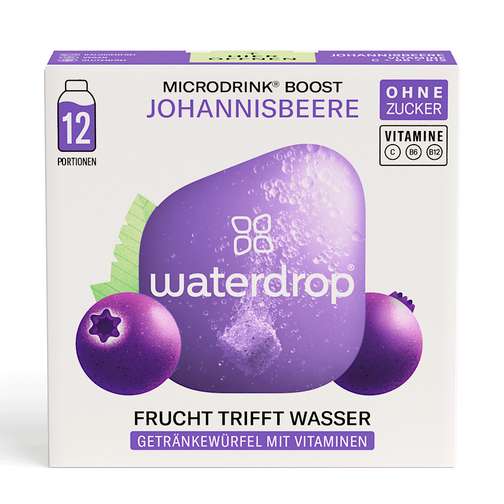 Bild: waterdrop Microdrink Boost Johannisbeere 