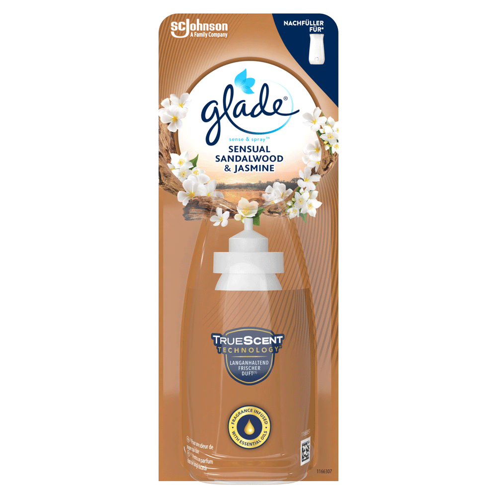 Bild: Glade Sense & Spray Sensual Sandalwood & Jasmine Nachfüllung 