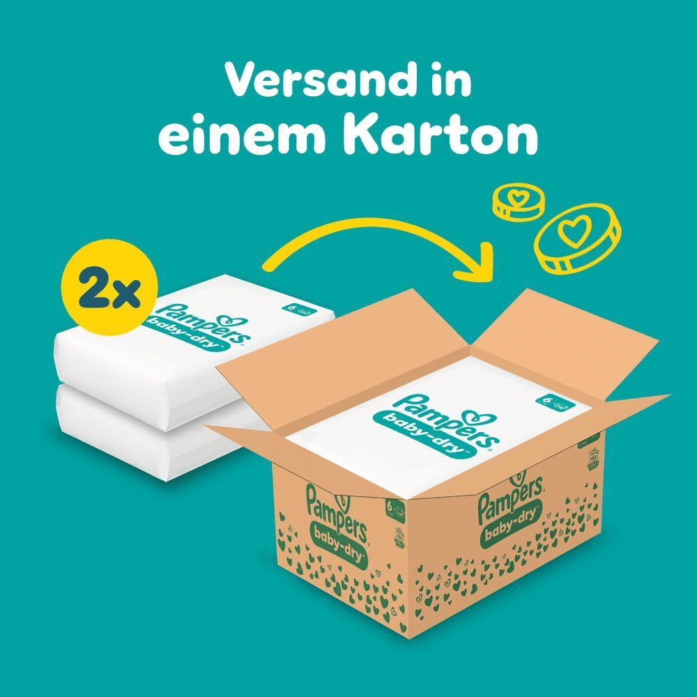 Bild: Pampers Baby-Dry Größe 6, 13kg - 18kg 