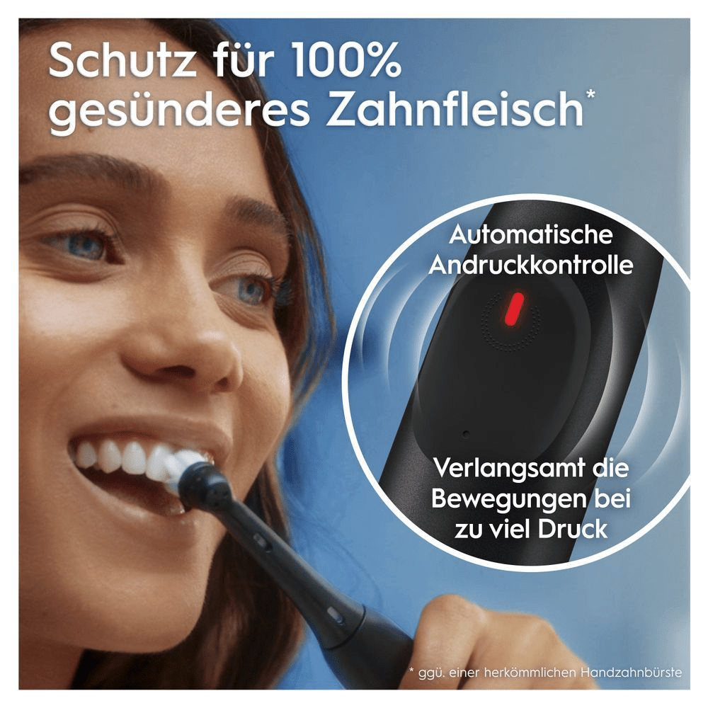 Bild: Oral-B Oral-B iO Series 2 Elektrische Zahnbürste inkl. 4 Aufsteckbürsten, Night Black 