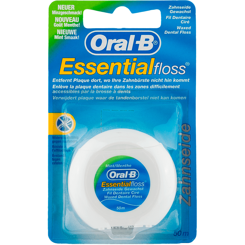 Bild: Oral-B Essential Floss Zahnseide Gewachst Minze 