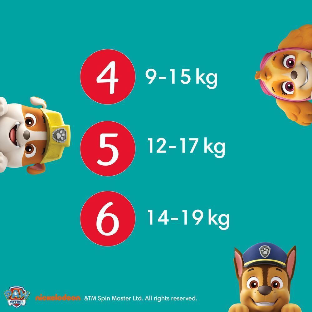 Bild: Pampers Baby-Dry Pants Paw Patrol Limited Edition Größe 4, 9kg - 15kg 