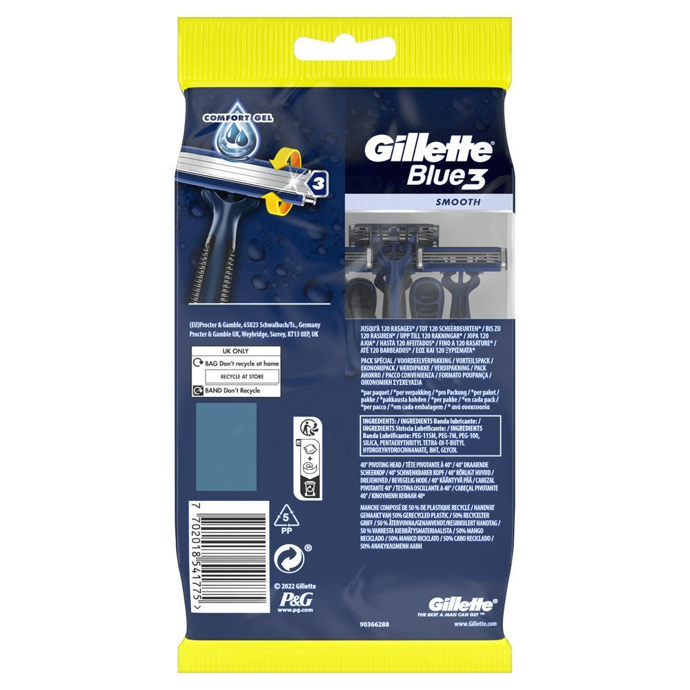 Bild: Gillette Blue 3 Einwegrasierer 