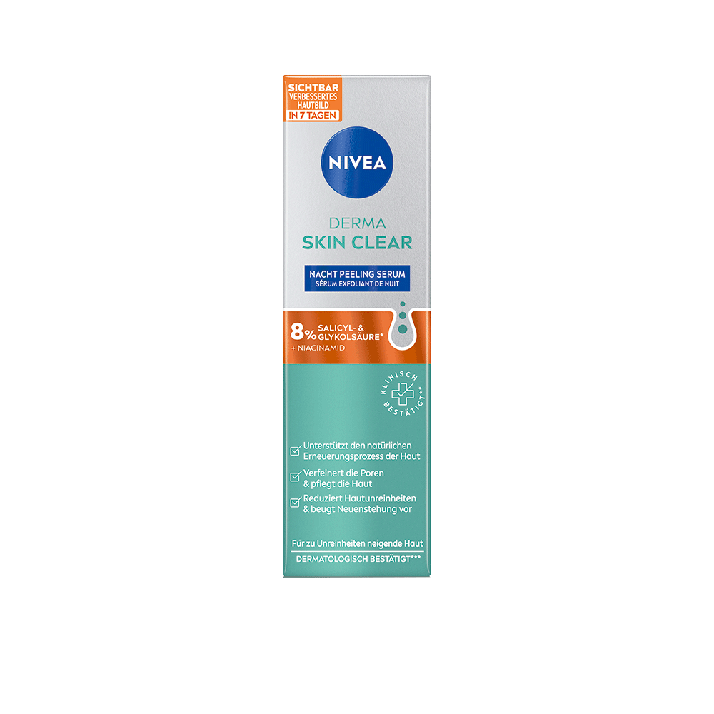 Bild: NIVEA Derma Skin Clear Nacht Peeling Serum 