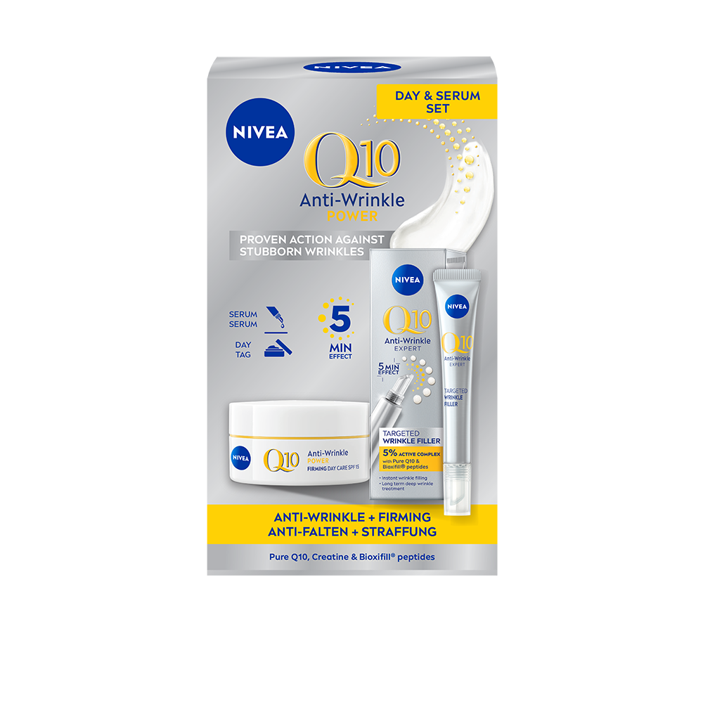 Bild: NIVEA Q10 Anti-Wrinkle Power Serum und Tag Set 