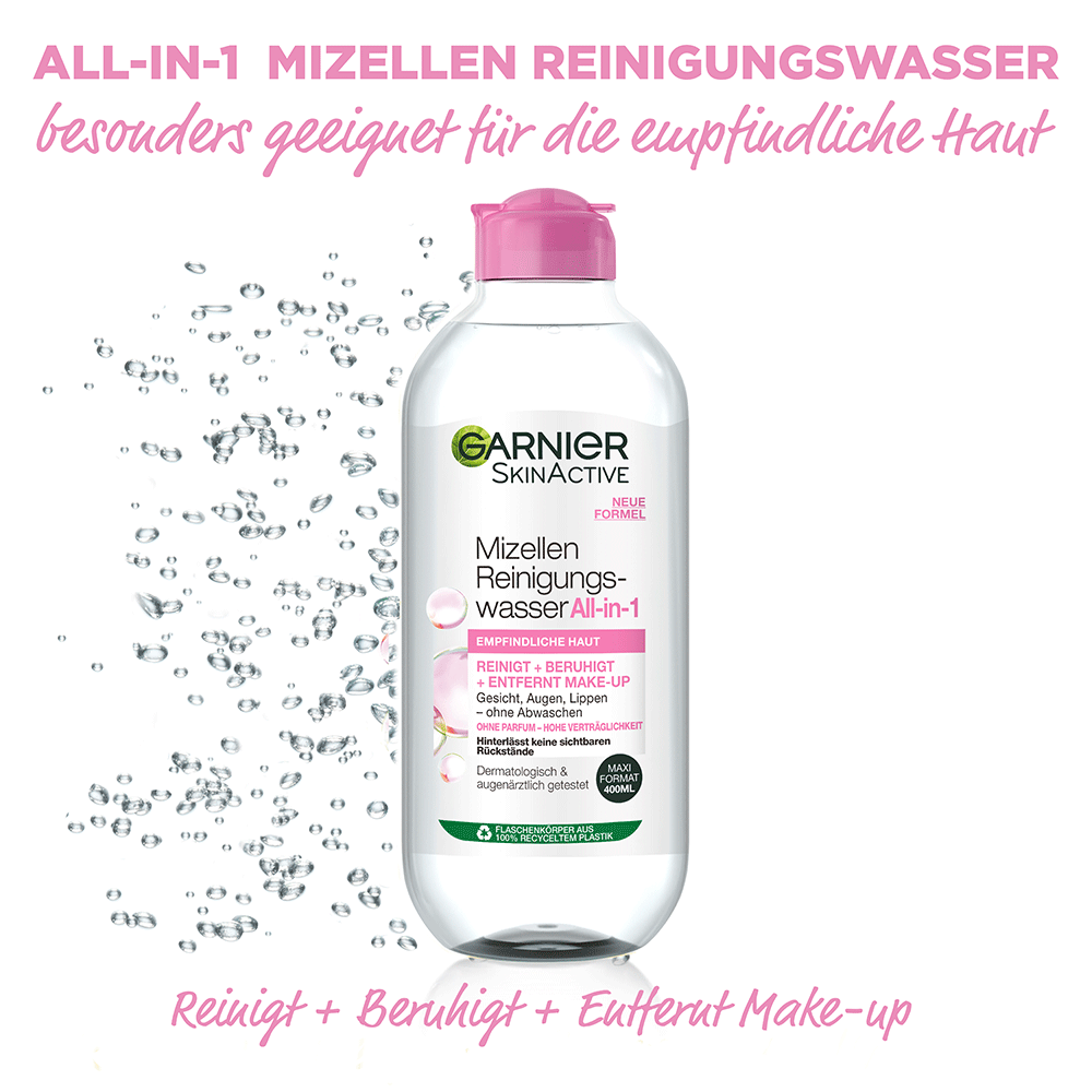 Bild: GARNIER SKIN ACTIVE Mizellen Reinigungswasser All-in-1 