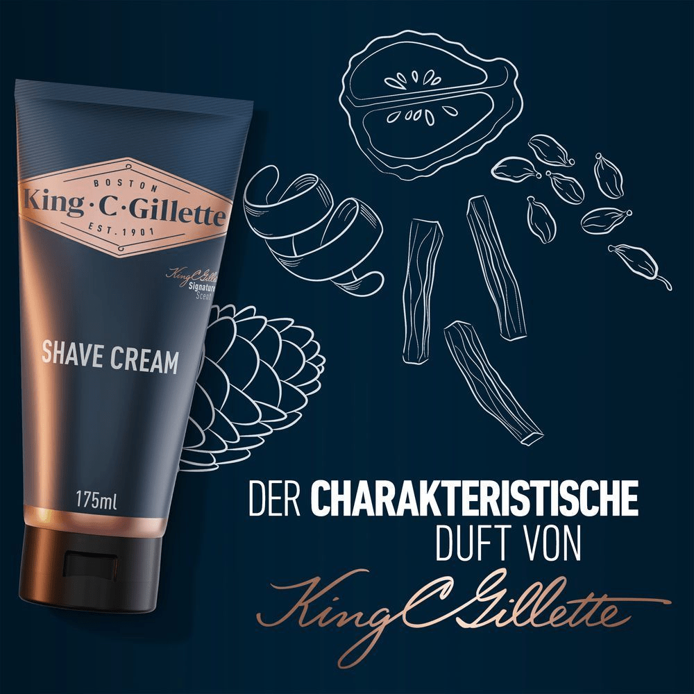 Bild: Gillette King C. Rasiercreme für Männer 