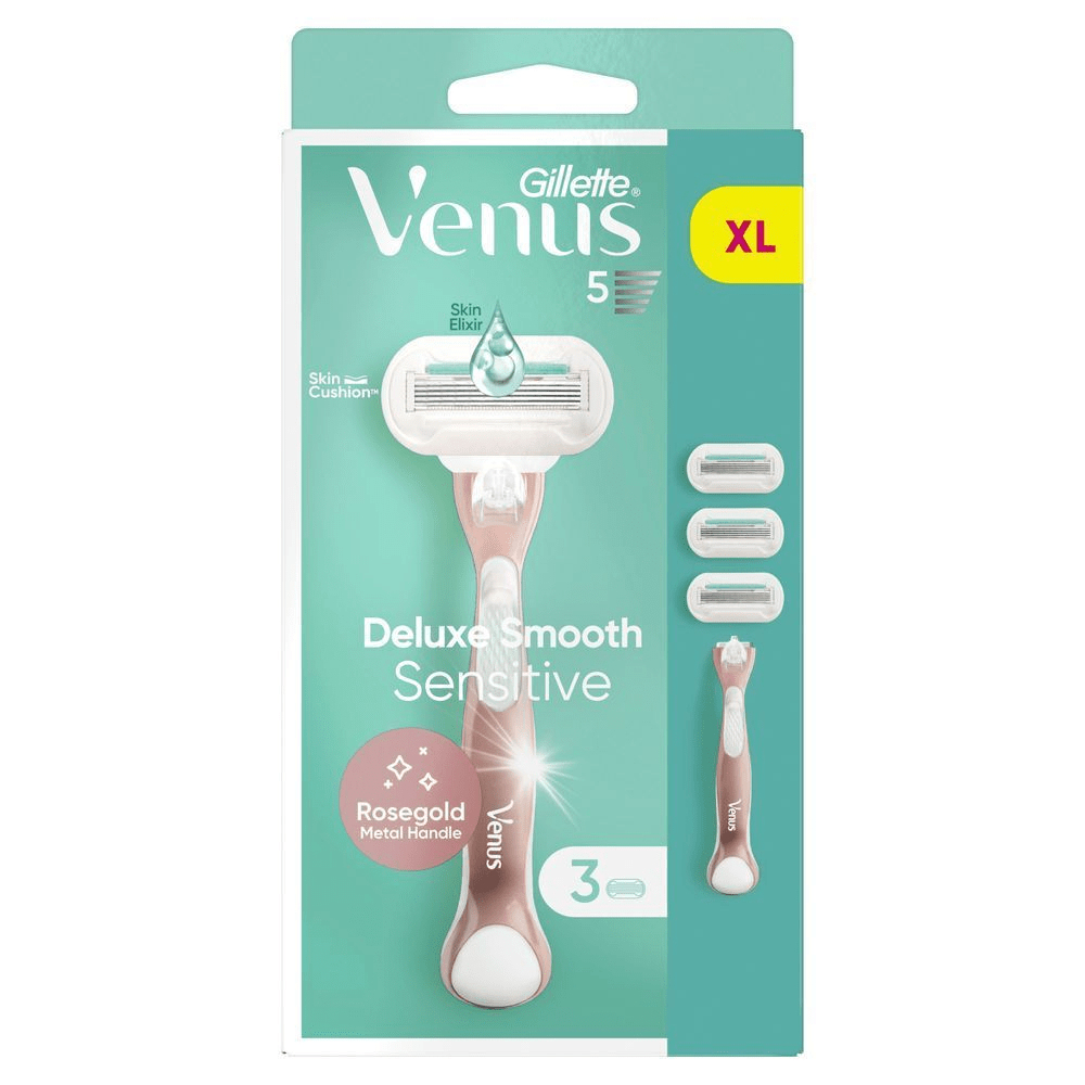 Bild: Gillette Venus Deluxe Smooth Sensitive Roségold Rasierer 