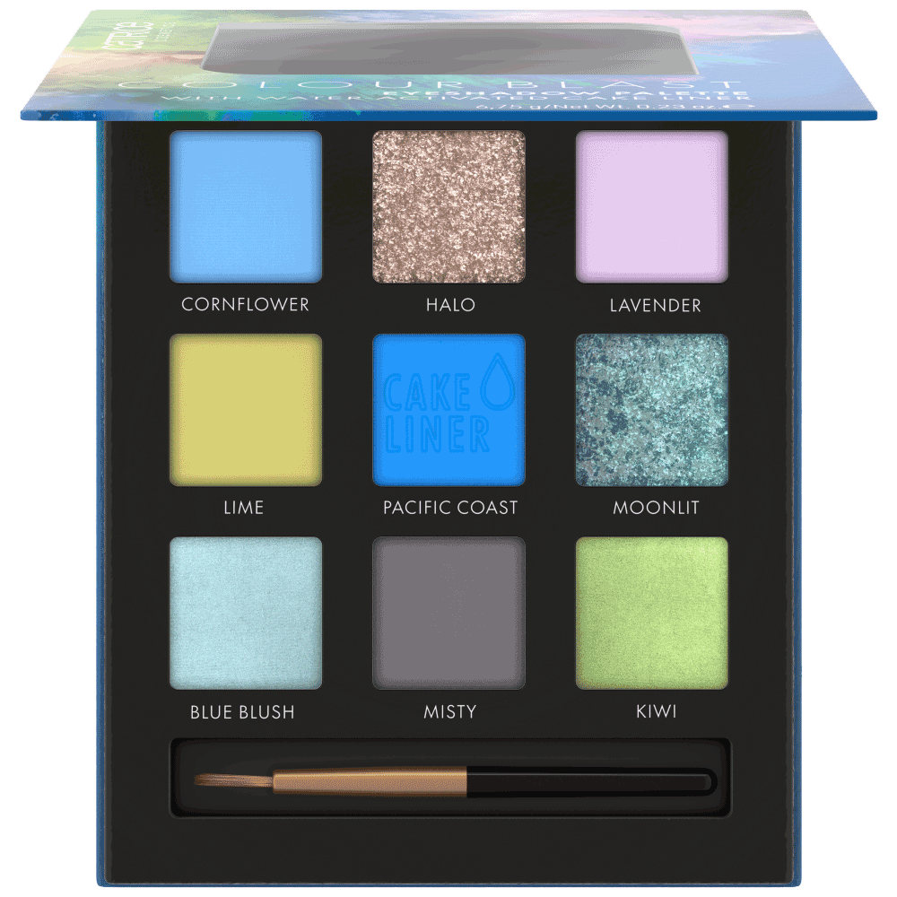 Bild: Catrice Colour Blast Eyeshadow Palette blue meets lime