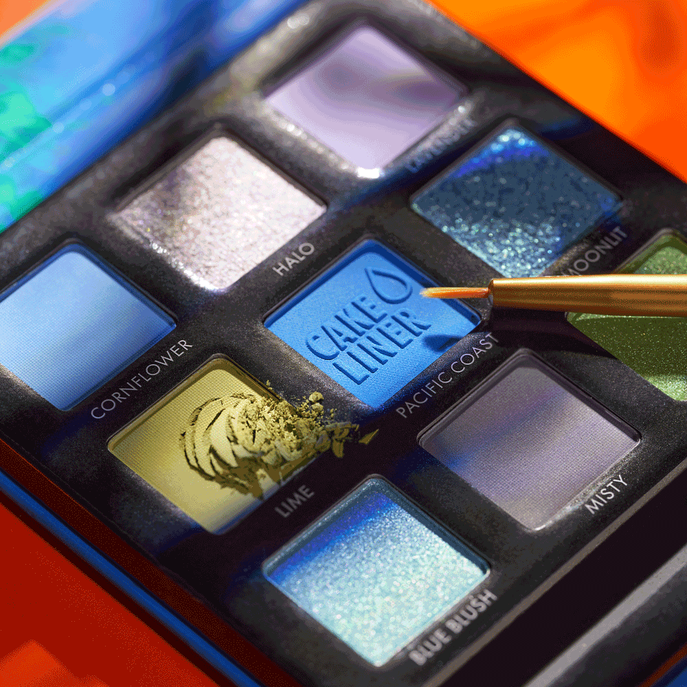 Bild: Catrice Colour Blast Eyeshadow Palette blue meets lime