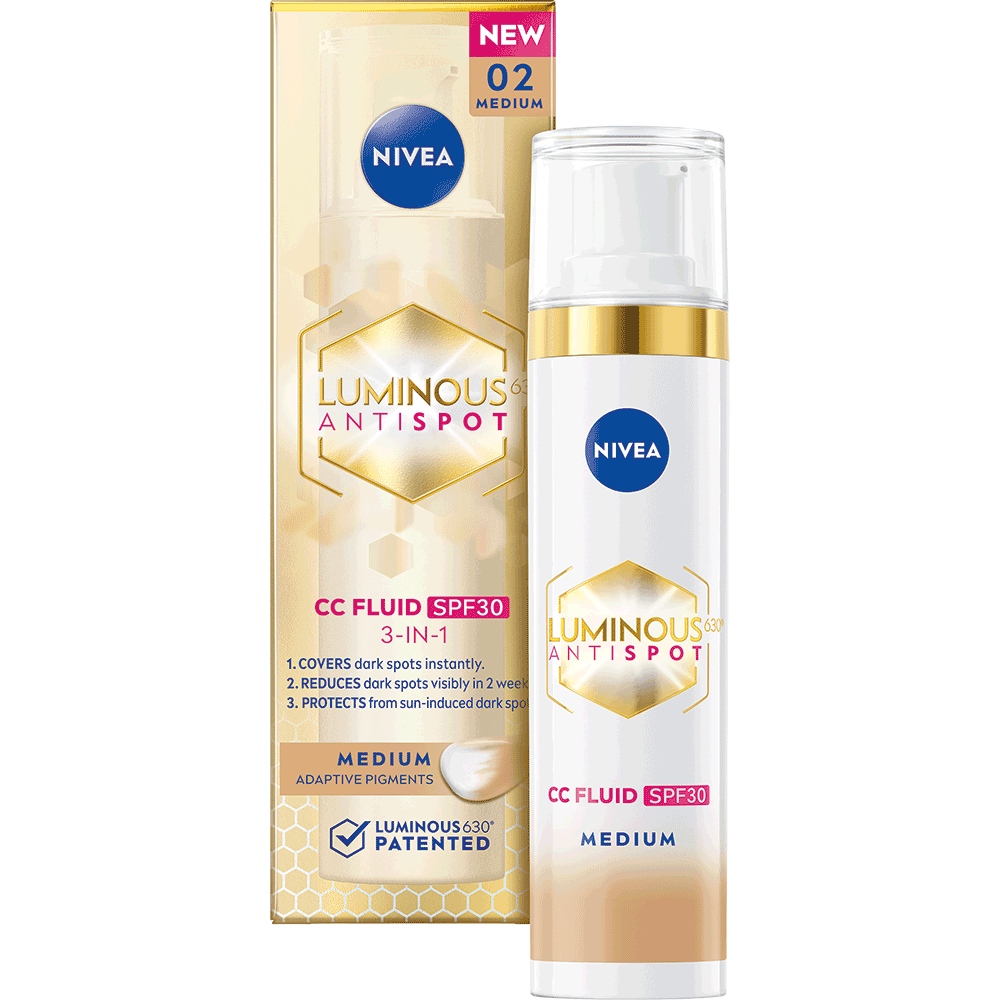 Bild: NIVEA Luminous 630° Anti Spot CC Fluid LSF 30 Medium