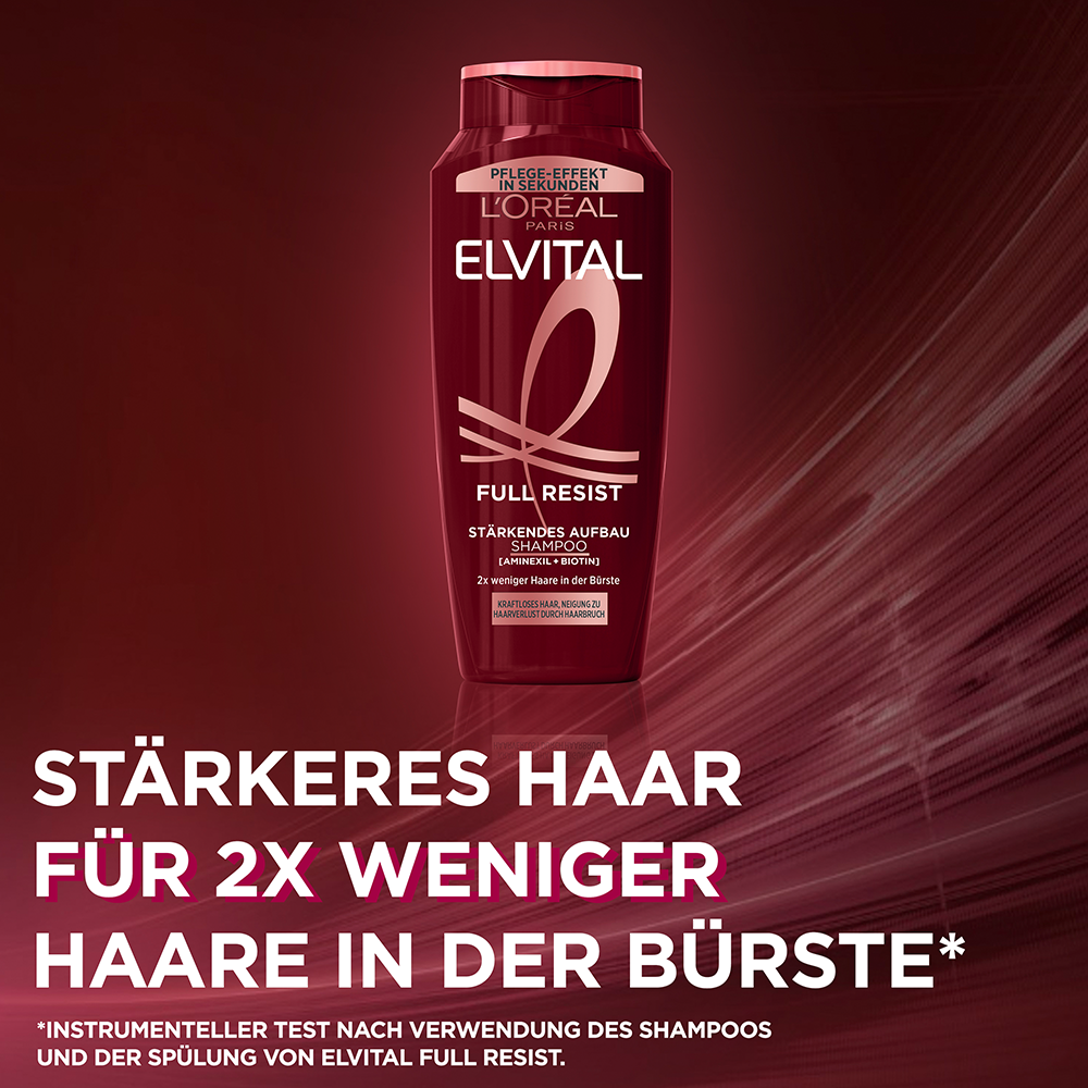 Bild: L'ORÉAL PARIS ELVITAL Full Resist Stärkendes Aufbau Shampoo 