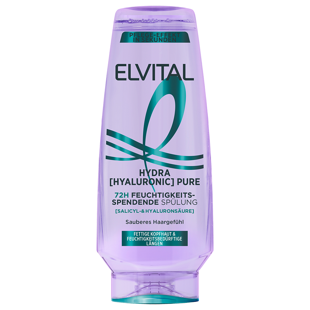 Bild: L'ORÉAL PARIS ELVITAL Hydra [Hyaluronic] Pure 72H Feuchtigkeitsspendende Spülung 