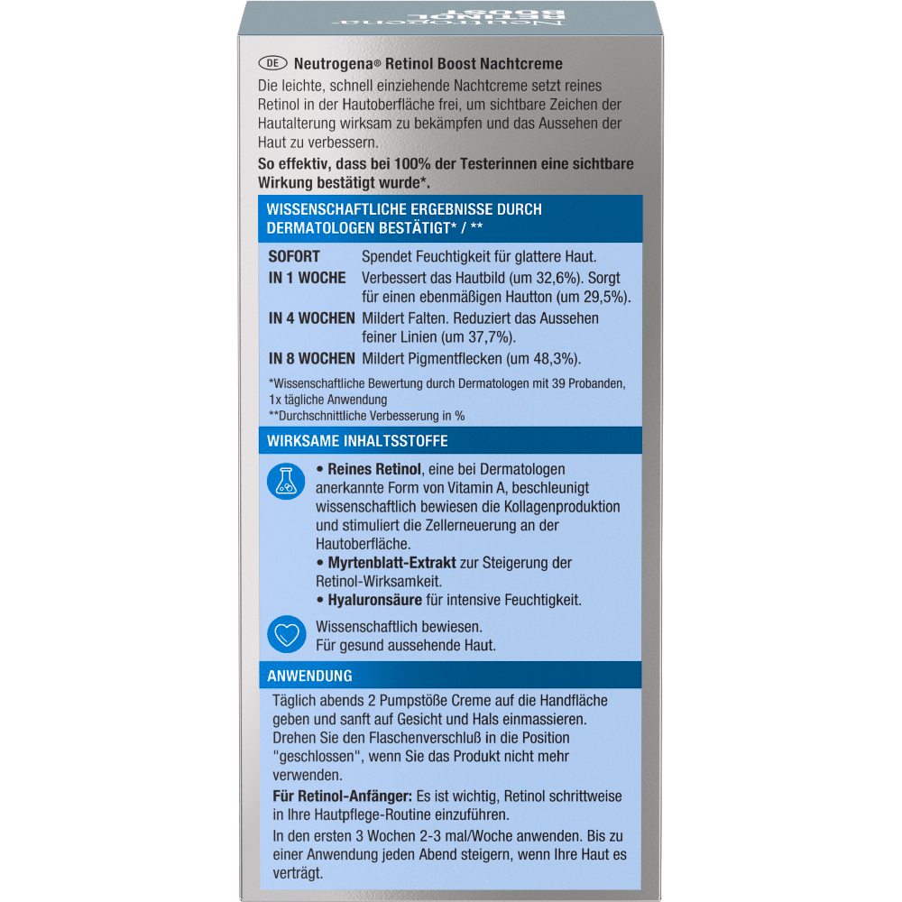 Bild: Neutrogena Anti-Age Nachtcreme Retinol Boost 