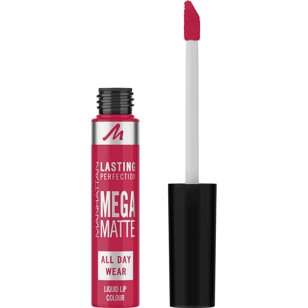 Bild: MANHATTAN Lasting Perfection Mega Matte Liquid Lip Colour fuchtsia flush