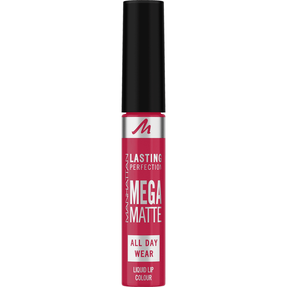 Bild: MANHATTAN Lasting Perfection Mega Matte Liquid Lip Colour fuchtsia flush