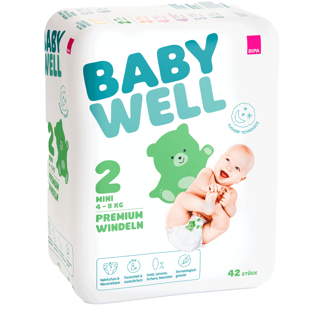 Bild: BABYWELL Premium Windeln Größe 2, 4-8 kg 