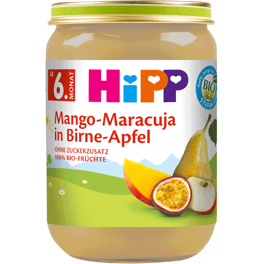 Bild: HiPP Mango-Maracuja in Birne-Apfel 