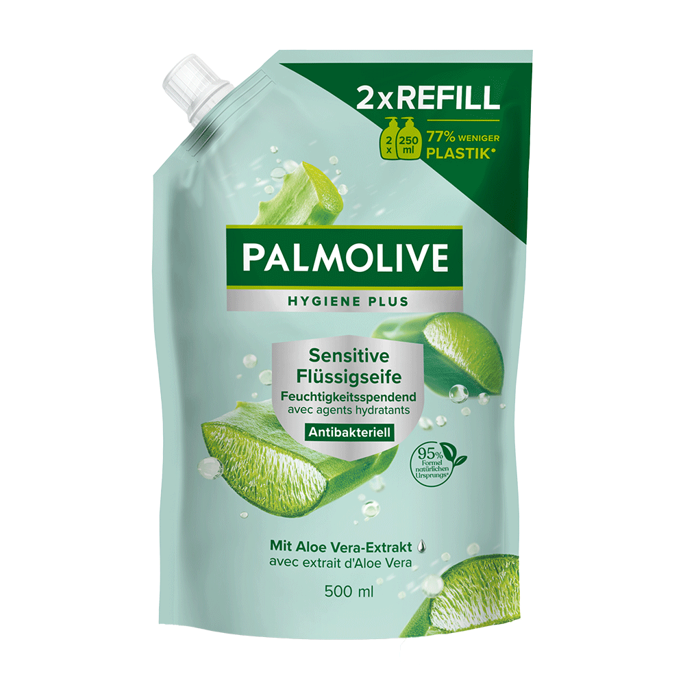 Bild: Palmolive Hygiene Plus Flüssigseife Sensitive Nachfüllung 