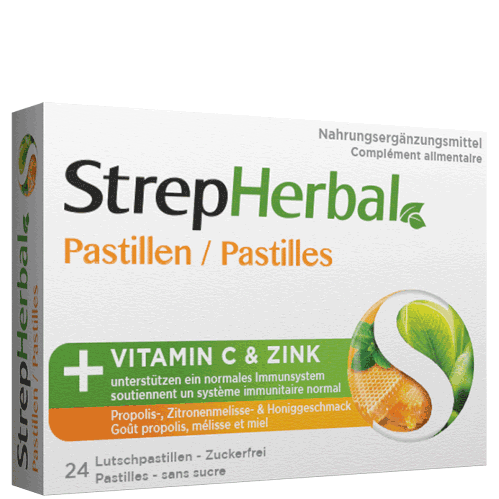 Bild: StrepHerbal Pastillen Propolis 