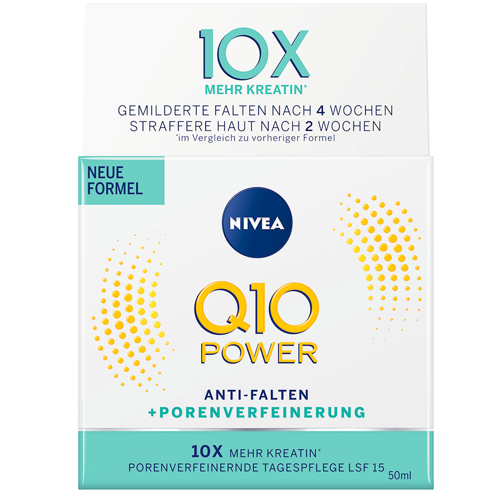 Bild: NIVEA Q10 Power Anti-Falten + Porenverfeinerung Tagespflege LSF 15 