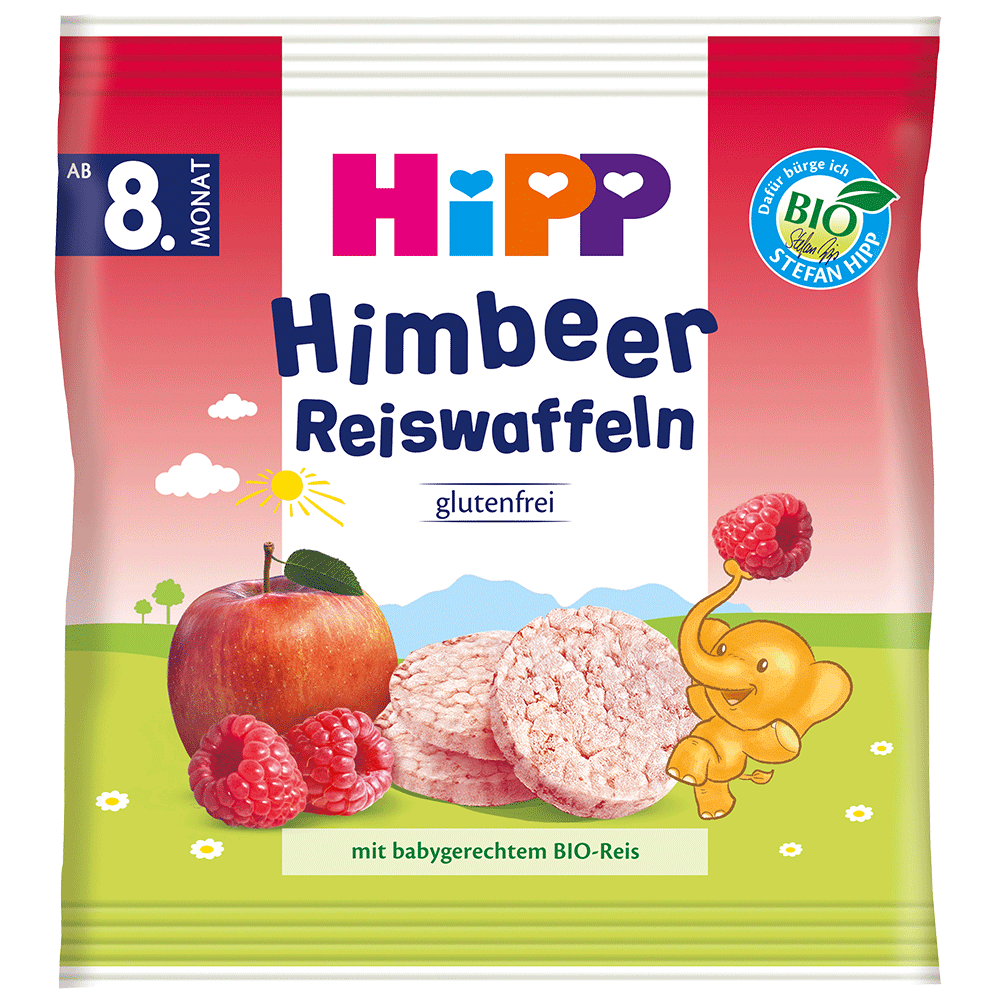 Bild: HiPP Himbeer Reiswaffeln 