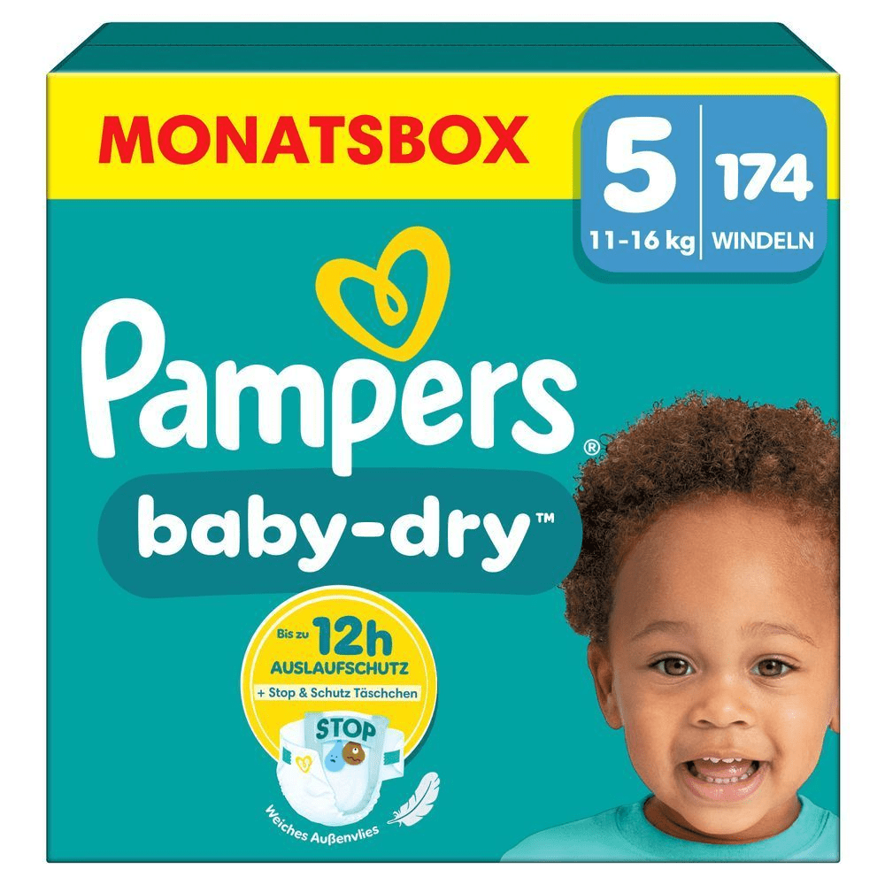 Bild: Pampers Baby-Dry Größe 5, 11kg - 16kg 