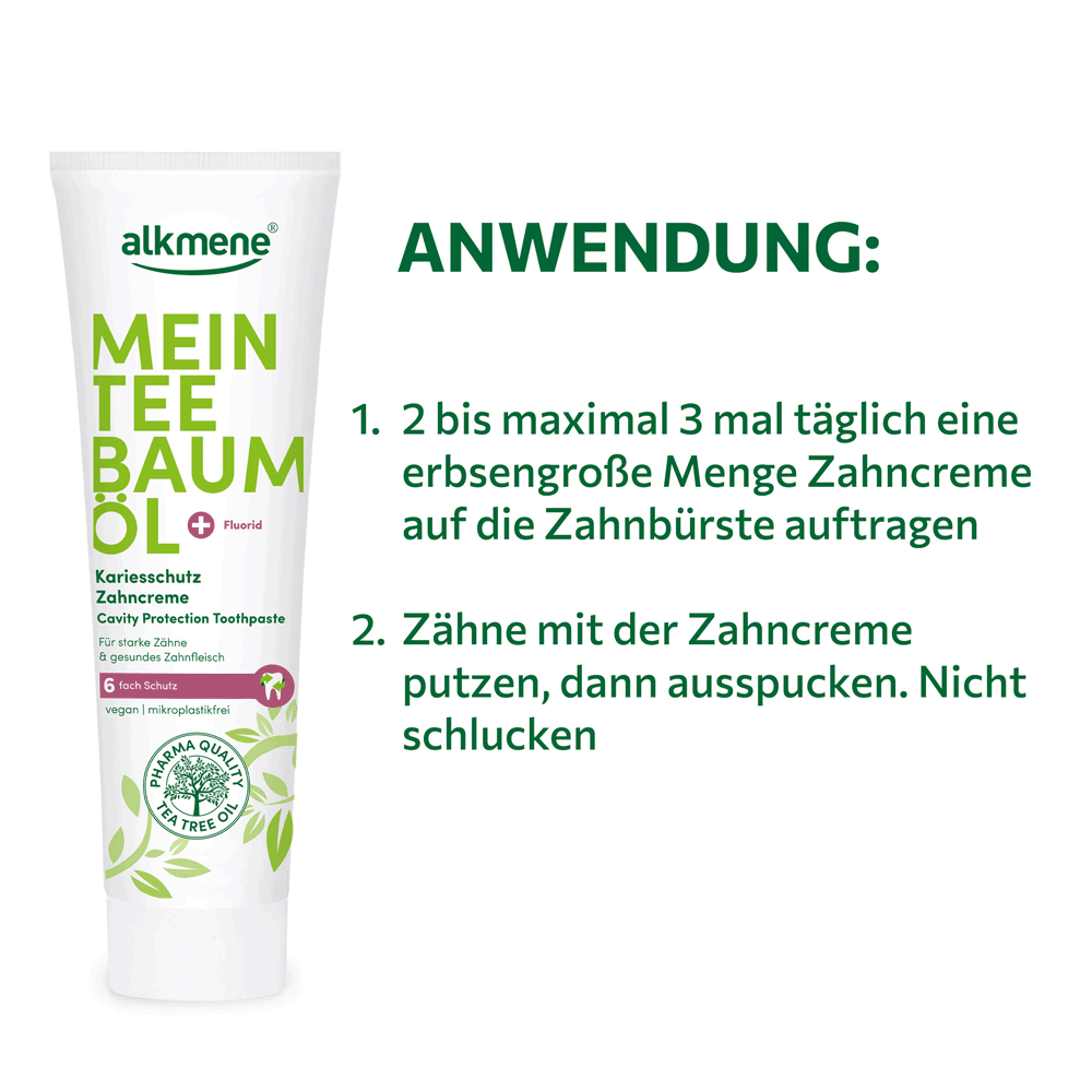 Bild: alkmene Zahncreme Teebaumöl 