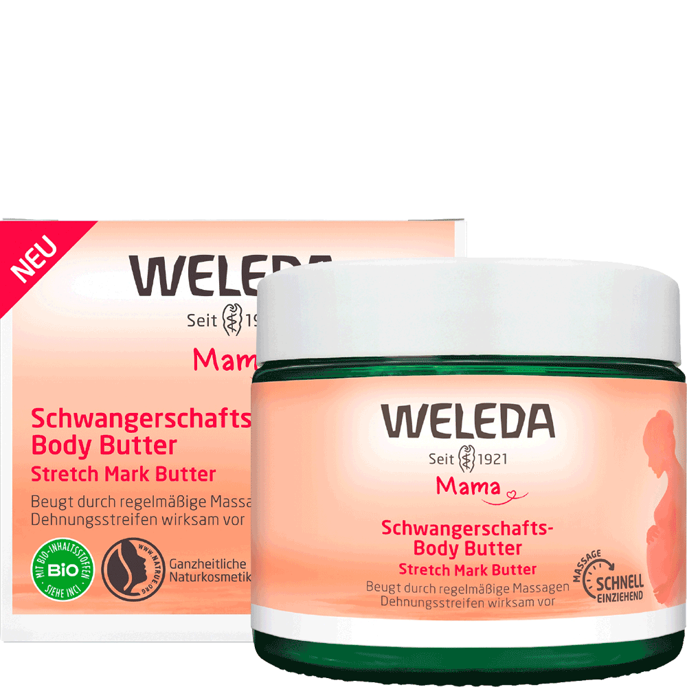 Bild: WELEDA Schwangerschaftsbody Butter 