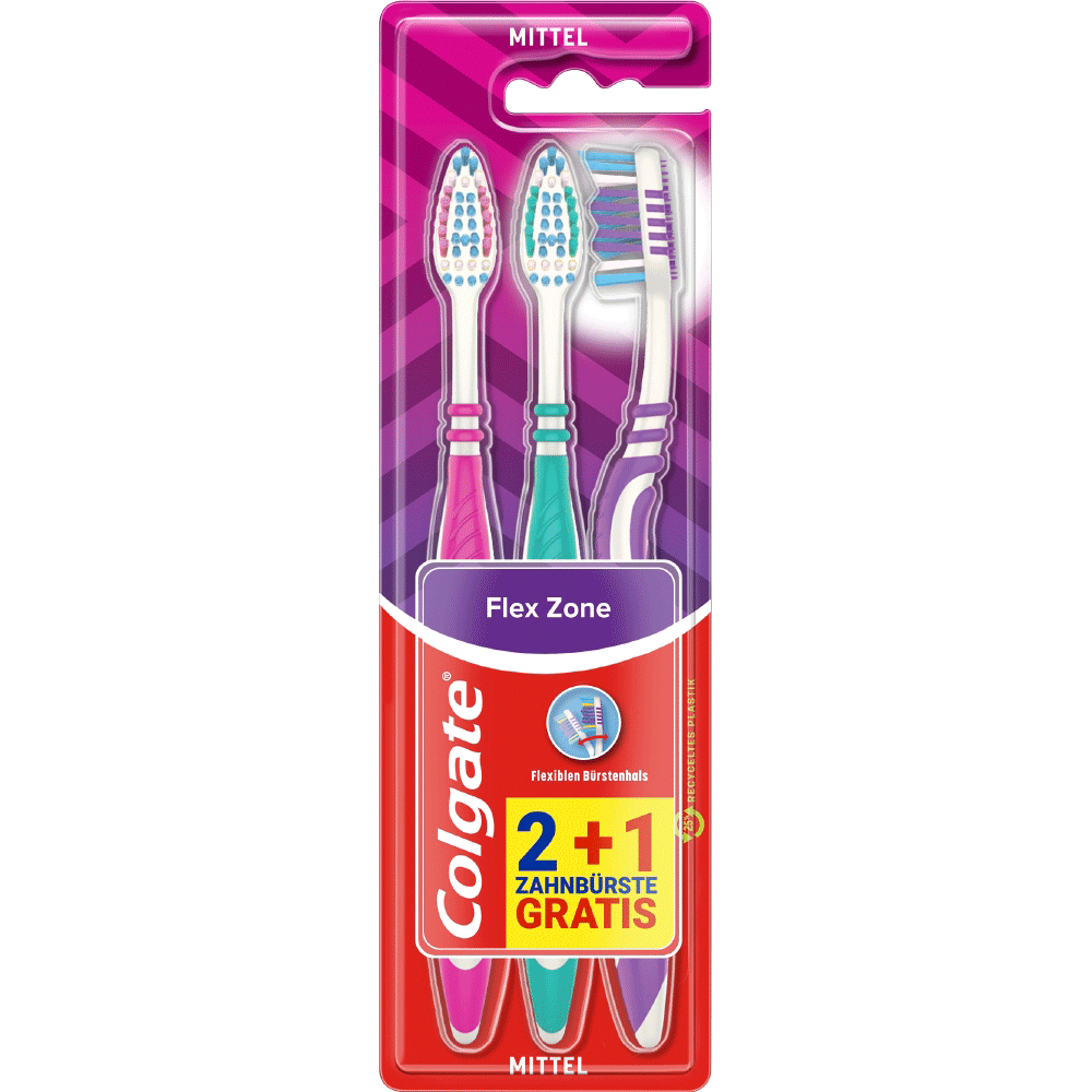 Bild: Colgate Flex Zone 2+1 Gratis Zahnbürste 