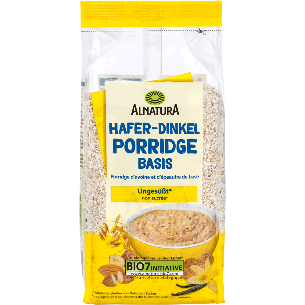 Bild: ALNATURA Porridge Hafer Dinkel 