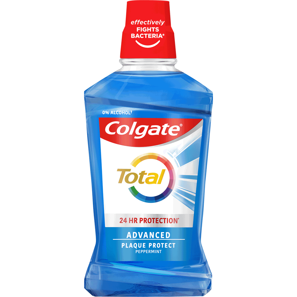 Bild: Colgate Total Advanced Plaque Protect Mundspülung Peppermint 