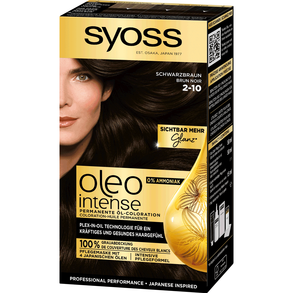 Bild: syoss oleo intense Haarfarbe schwarzbraun