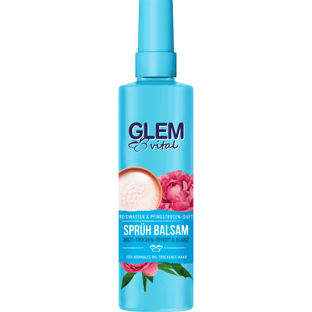 Bild: GlemVital Sprüh Balsam Reiswasser & Pfingstrose 