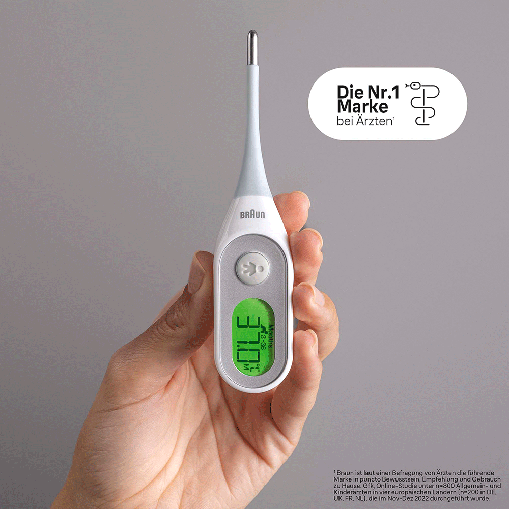 Bild: Braun Digitalthermometer mit Age Precision® PRT2000 