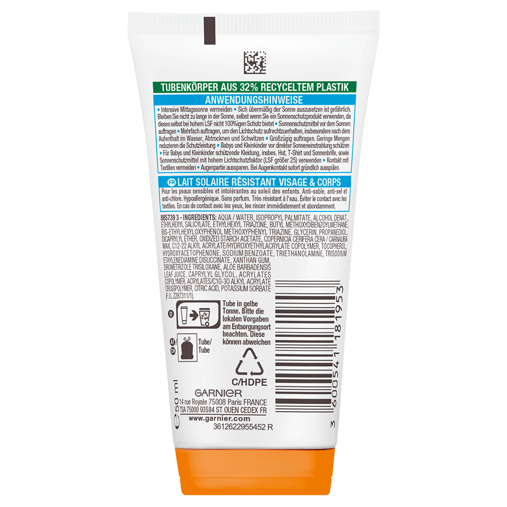 Bild: GARNIER AMBRE SOLAIRE Kids Sensitive Sonnenschutz-Milch 