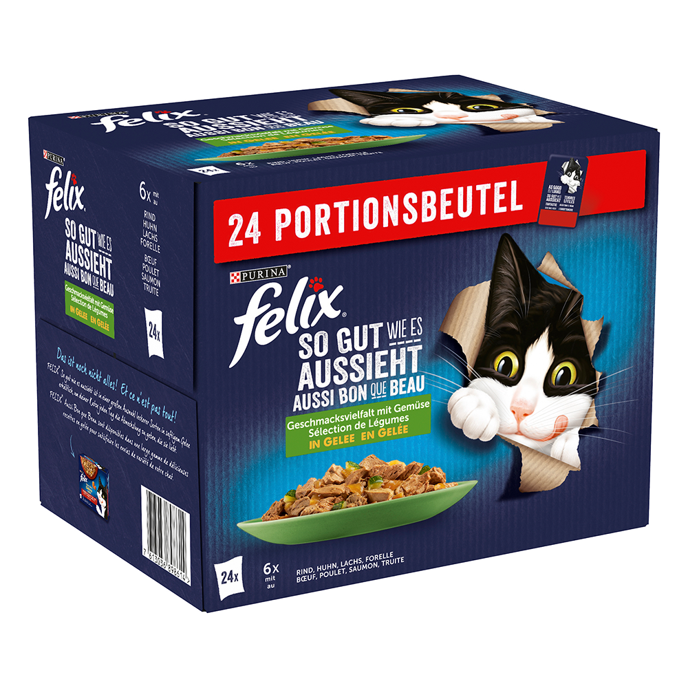 Bild: Felix Portionsbeutel Geschmacksvielfalt mit Gemüse 24er 