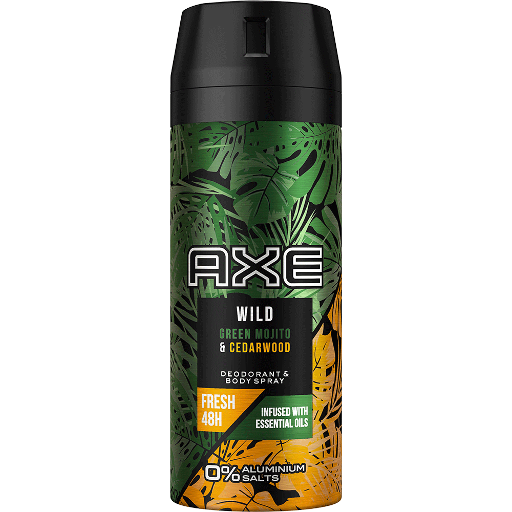 Bild: AXE Wild Green Mojito & Cederwood Deospray 