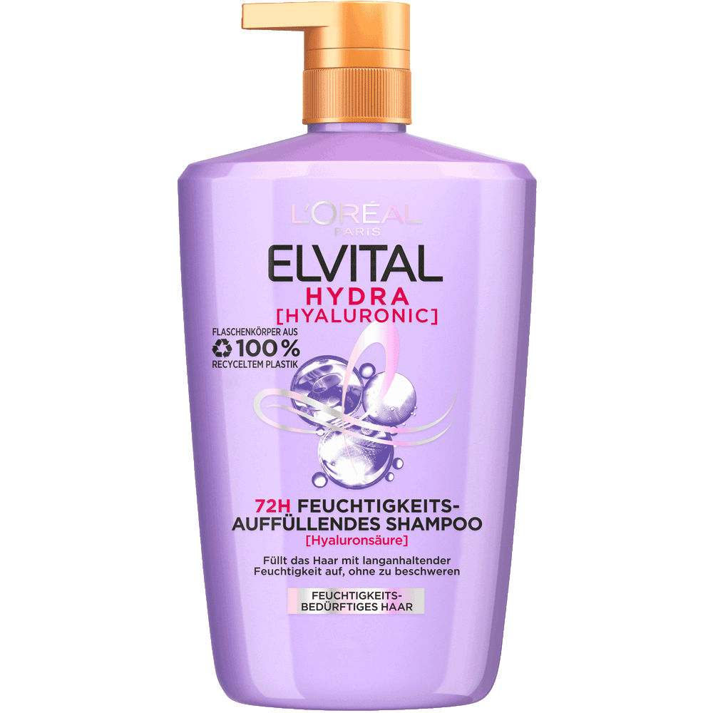 Bild: L'ORÉAL PARIS ELVITAL Hydra [Hyaluronic] Feuchtigkeits-Auffüllendes Shampoo 