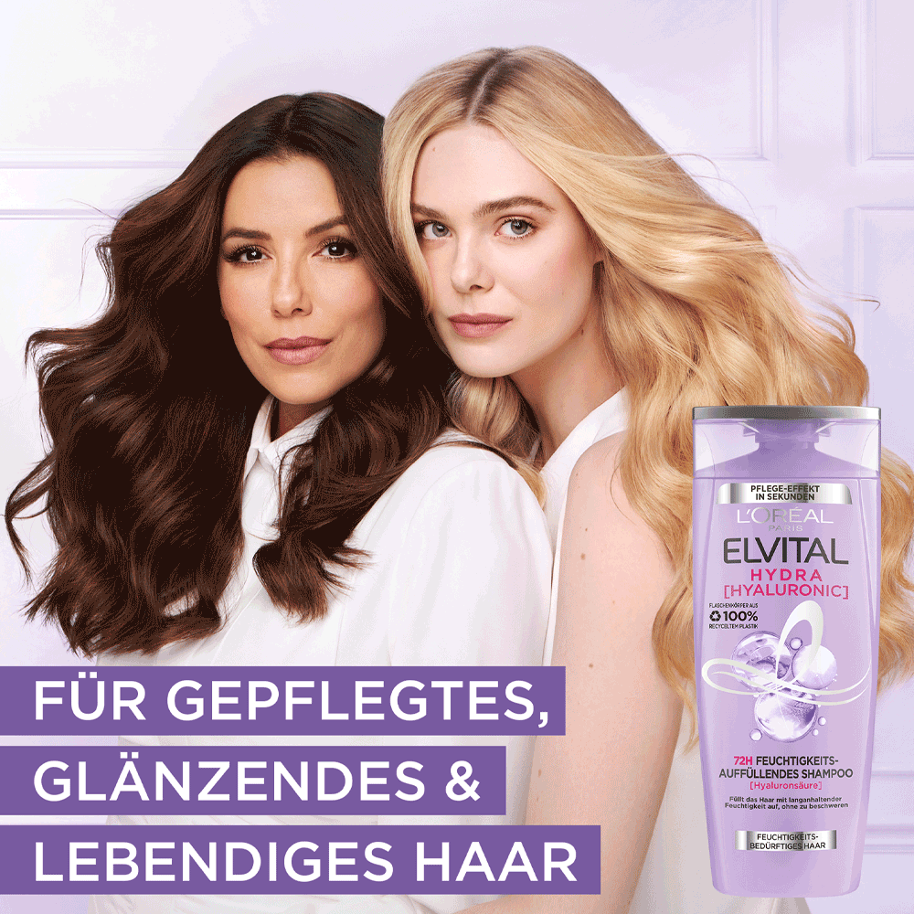 Bild: L'ORÉAL PARIS ELVITAL Hydra [Hyaluronic] Feuchtigkeits-Auffüllendes Shampoo 