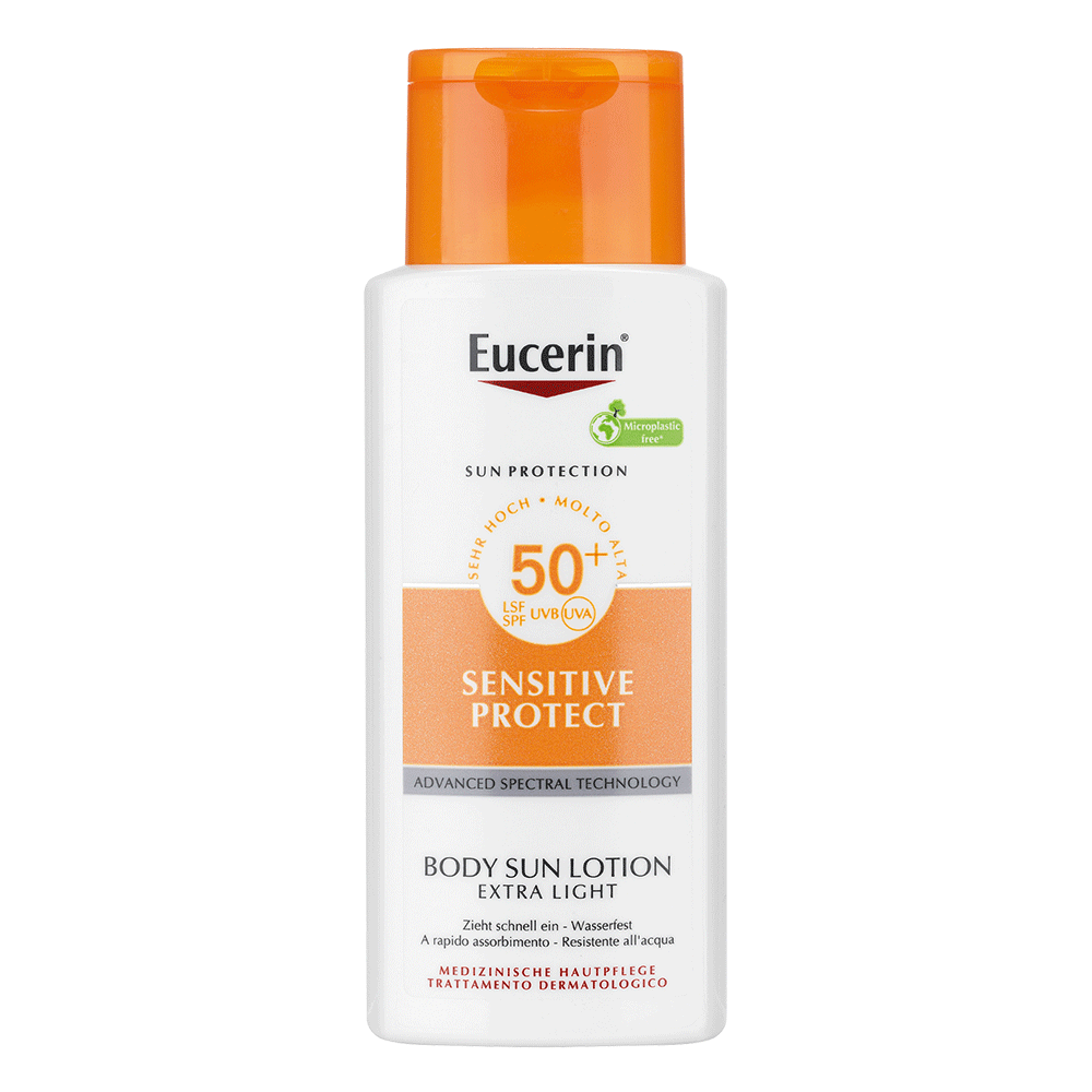 Bild: Eucerin Sensitive Protect Body Sun Lotion LSF 50+ 