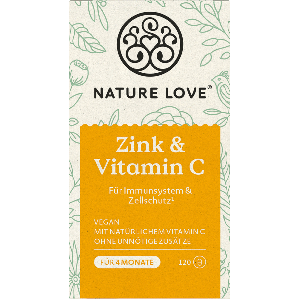 Bild: NATURE LOVE Zink & Vitamin C 