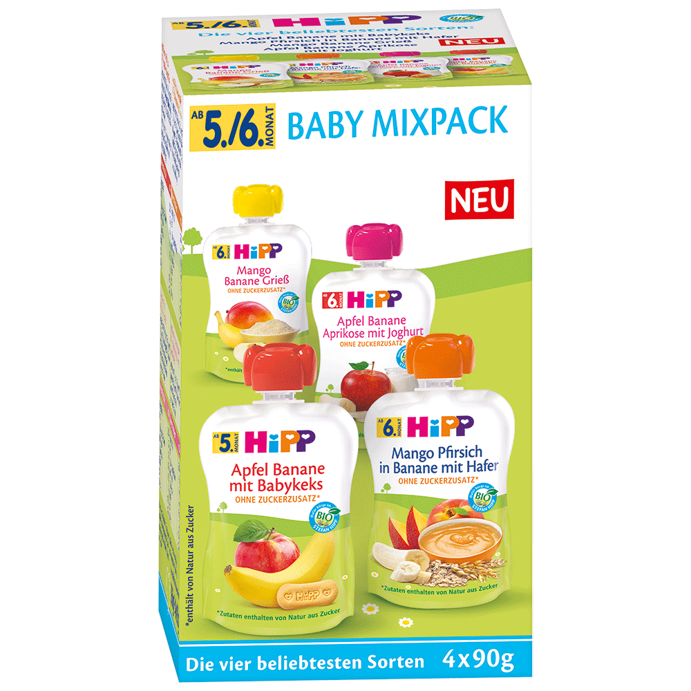 Bild: HiPP Baby Mixpack Quetschie 