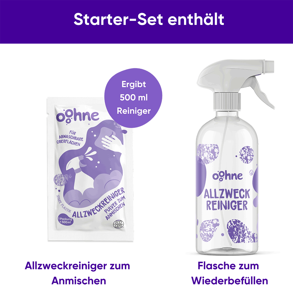 Bild: ooohne Allzweckreiniger mit Pulver Starter-Set 