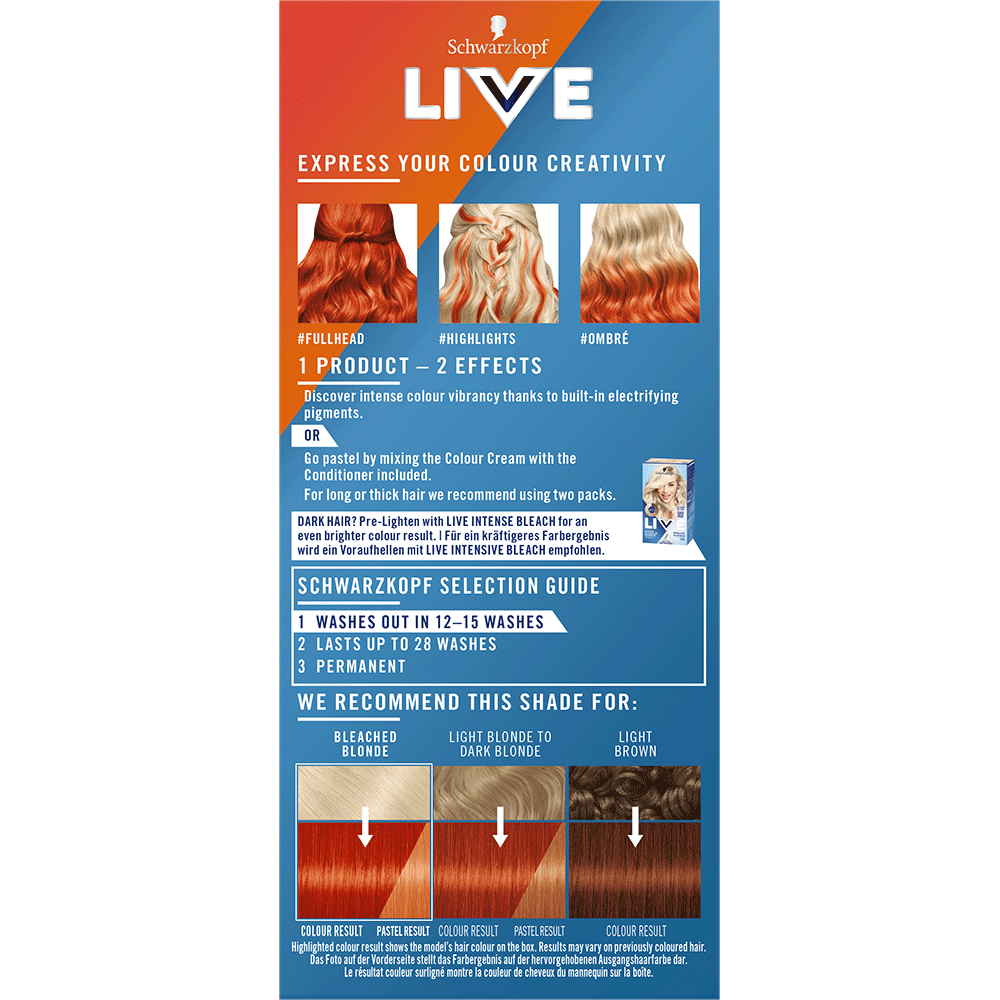 Bild: Schwarzkopf Live Ultra Brights Semi-Permanent Haarfarbe 